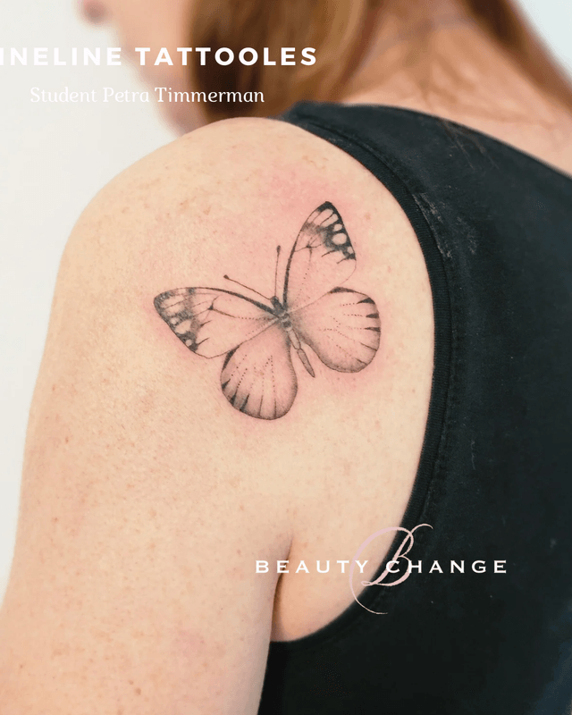 Eerste tattoo van leerling Petra