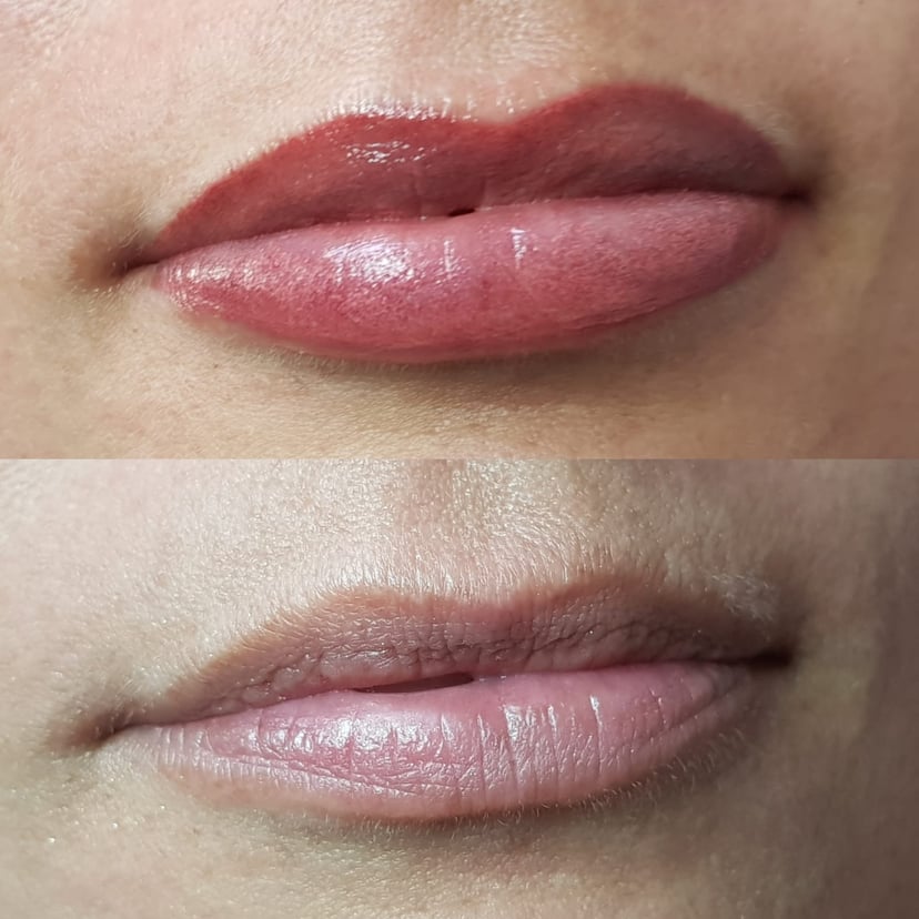 Permanent make-up lippen